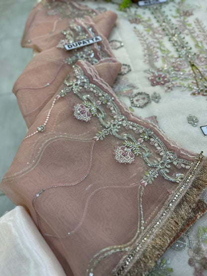 Agha Noor Organza Party Wear KSS-112