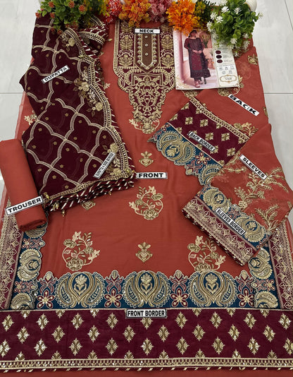 Asim Jofa Chiffon Wedding Wear 5368