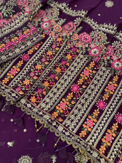 Maria B Chiffon Saaree Wedding Wear 5362