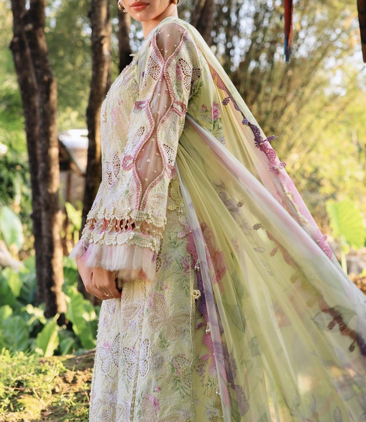 Maria B Butterfly Lawn Wear hfv-4647