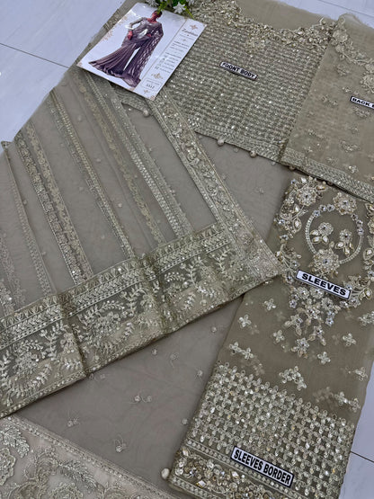 Maria B Net Saree Wedding Wear 5512