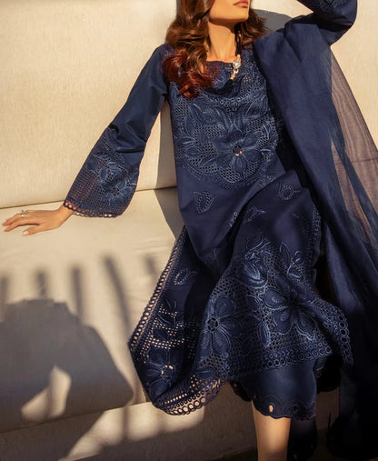 RANG RASIA CHIKANKARI LAWN/COTTON NET PARTY WEAR 5295