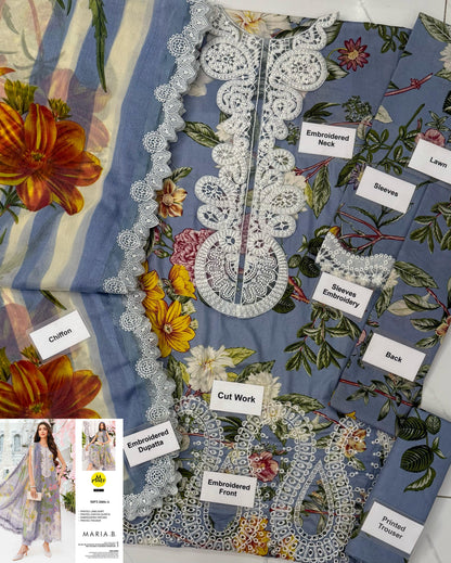 MARIA B M PRINT LAWN WEAR hfv-4611