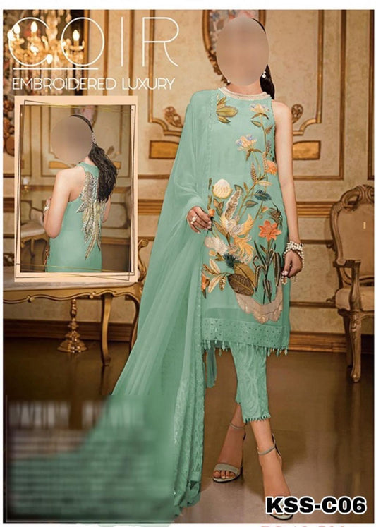 COIR SUMMER LAWN/CHIFFON PARTY WEAR KSSL-191