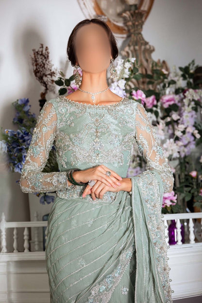 MARIA B NET SAREE WEDDING WEAR KSS-142