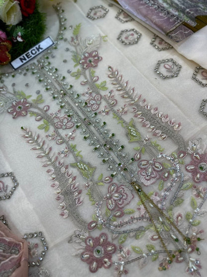 Agha Noor Organza Party Wear KSS-112