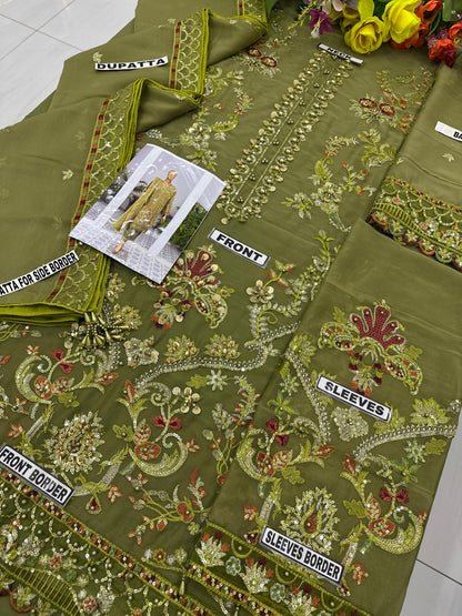 Husn-e-Suroshi Chiffon Party Wear SR-01