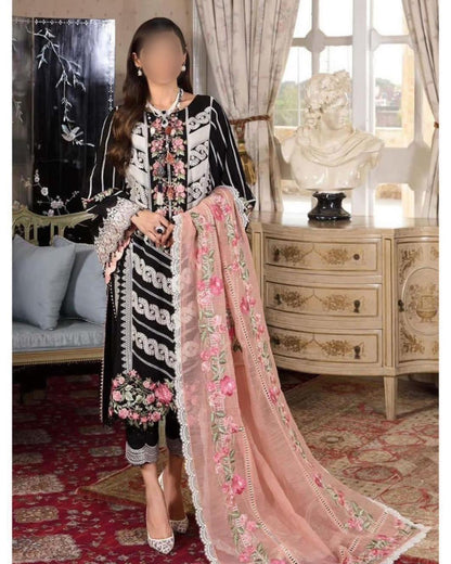 CRIMSON LAWN/ORGANZA PARTY WEAR KSSL-172