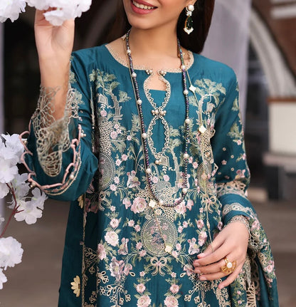 Kahf Lawn/Cotton Net Wedding Wear 4638