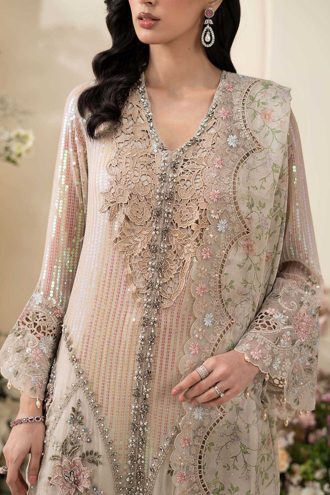 Maria B Chiffon/Silk Wedding Wear 5467