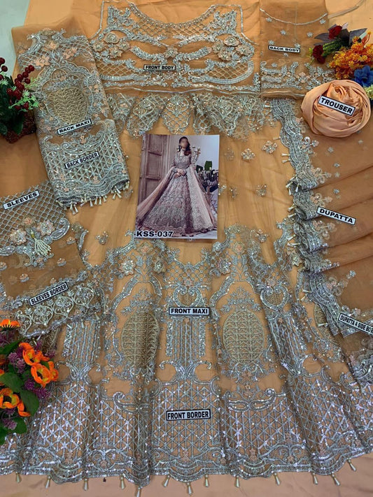MARIA B NET MAXI BRIDAL WEAR KSS-037