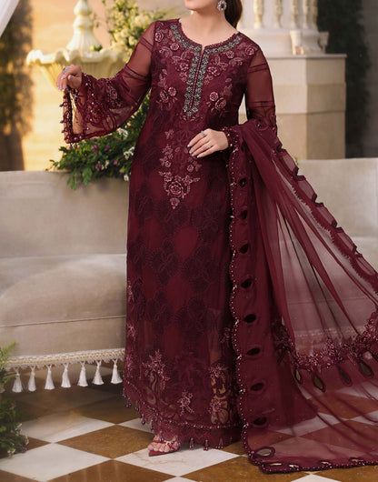 Maria B Chiffon Wedding Wear 5474