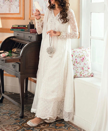 Azure Chiffon Party Wear 5484