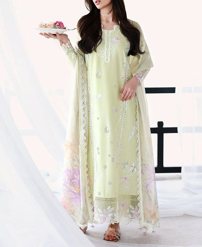 Azure Lawn/Silk Party Wear 5451