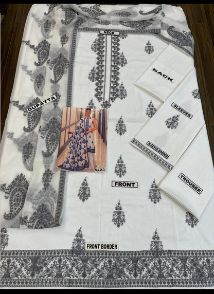 Bareeze Lawn Wear 5423