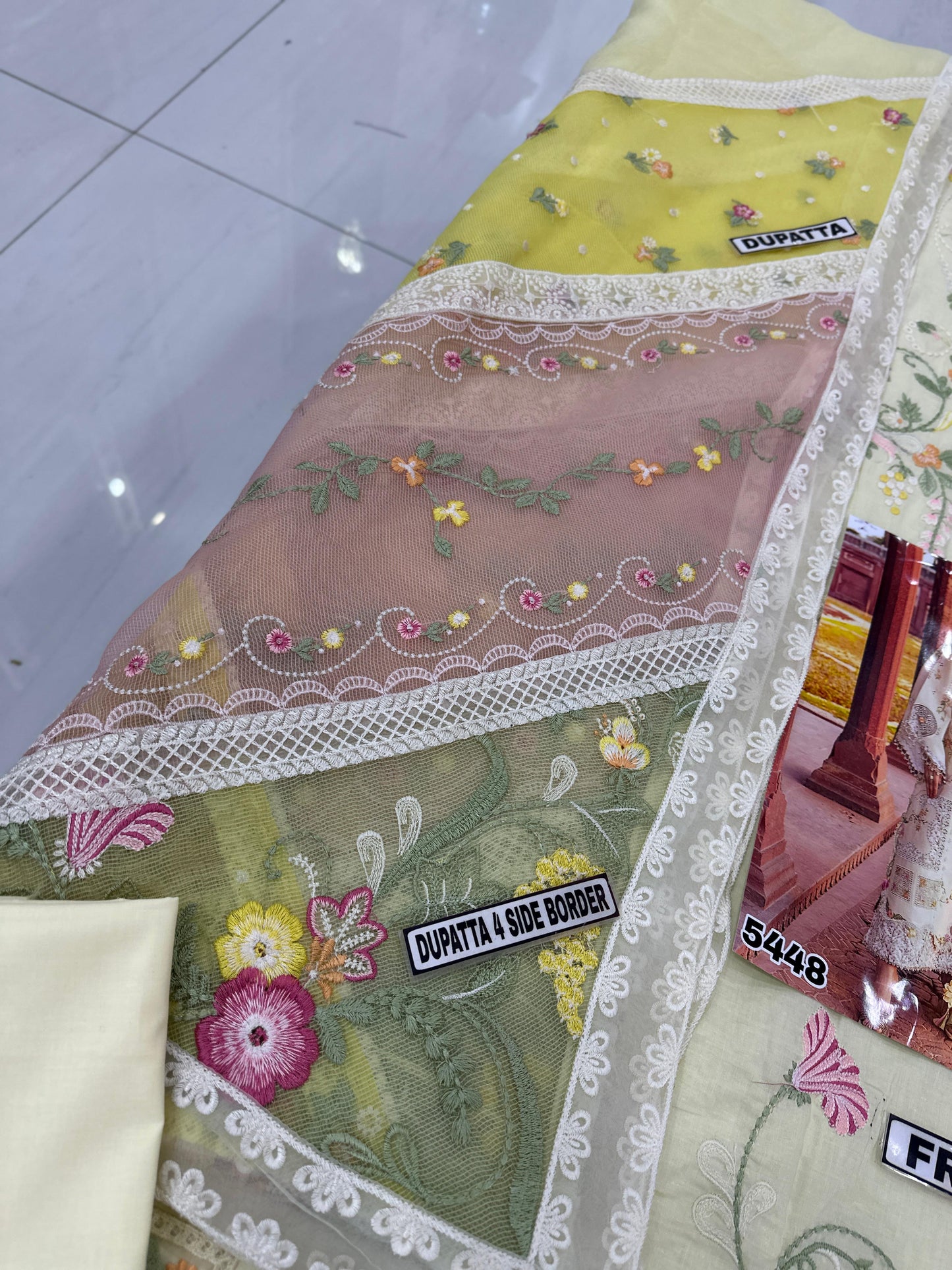 Crimson Lawn/Cotton Net Wedding Wear 5448