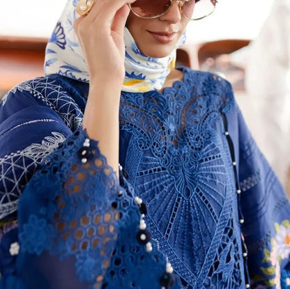 Parishay Chikankari Lawn/Cotton Net Wedding Wear 4636