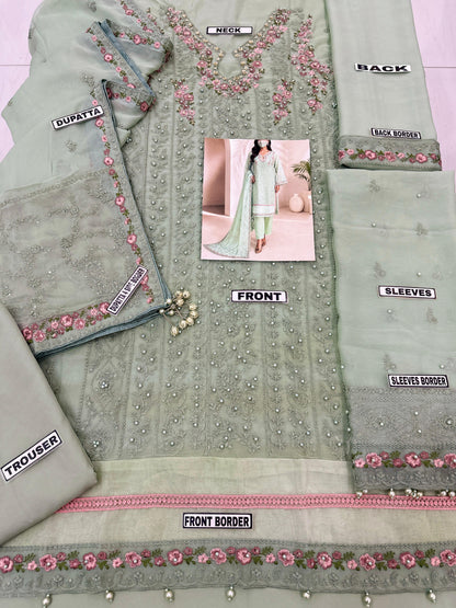 Husn-e-Suroshi Chiffon Party Wear SR-07
