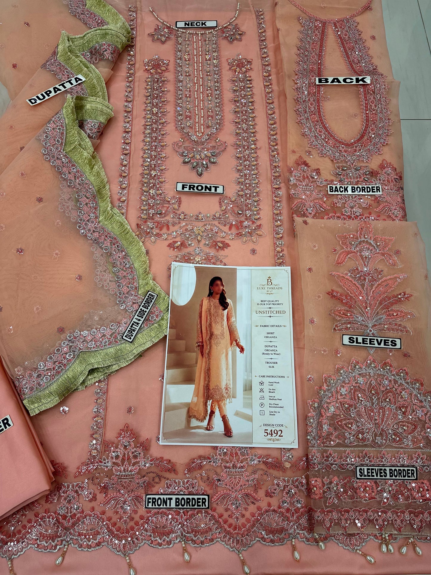 Alizeh Organza Party Wear 5492