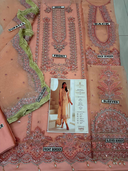 Alizeh Organza Party Wear 5492