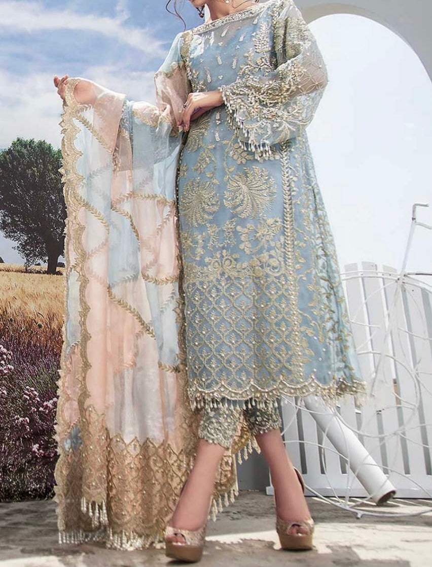 AGHA NOOR ORGANZA/NET PARTY WEAR KSS-053