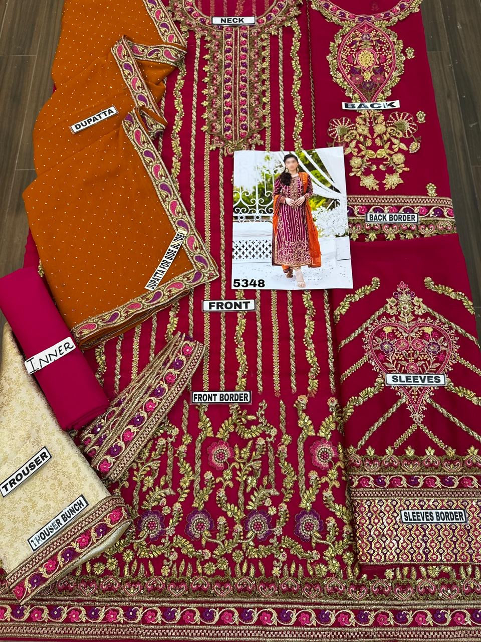 FARAH TALIB AZIZ CHIFFON WEDDING WEAR 5348