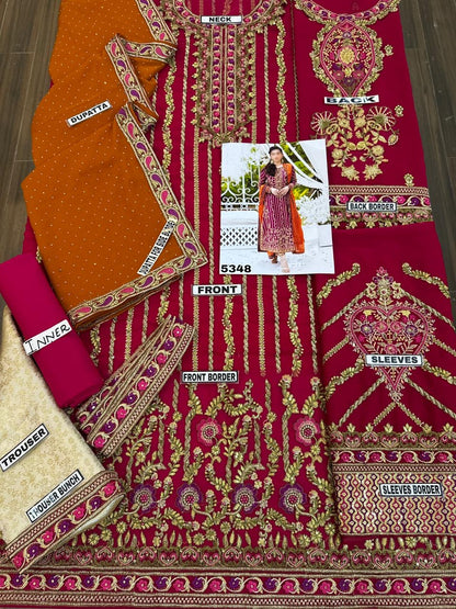 FARAH TALIB AZIZ CHIFFON WEDDING WEAR 5348