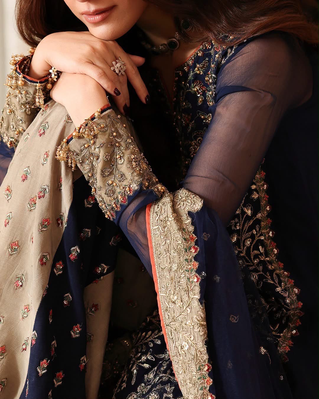 Charizma Chiffon Bridal Wear 5517