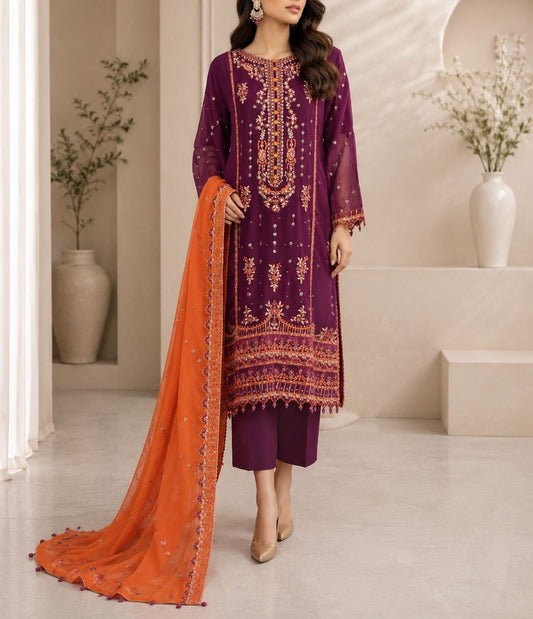 Husn-e-Suroshi Chiffon Party Wear SR-03