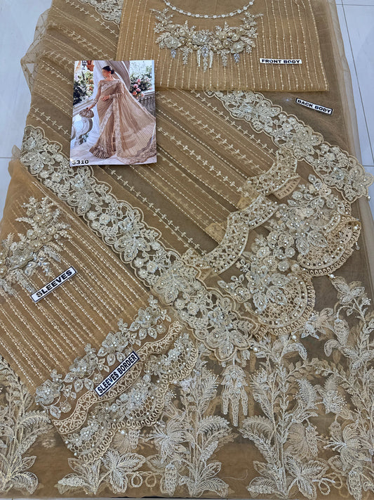 Maria B Net Saaree Wedding Wear 5309