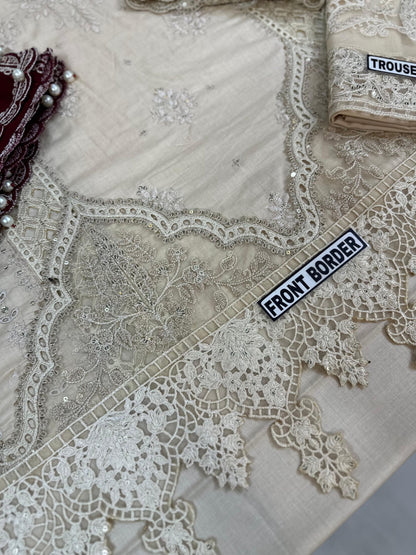 MARIA B CHIKANKARI LAWN/CHIFFON PARTY WEAR 5292