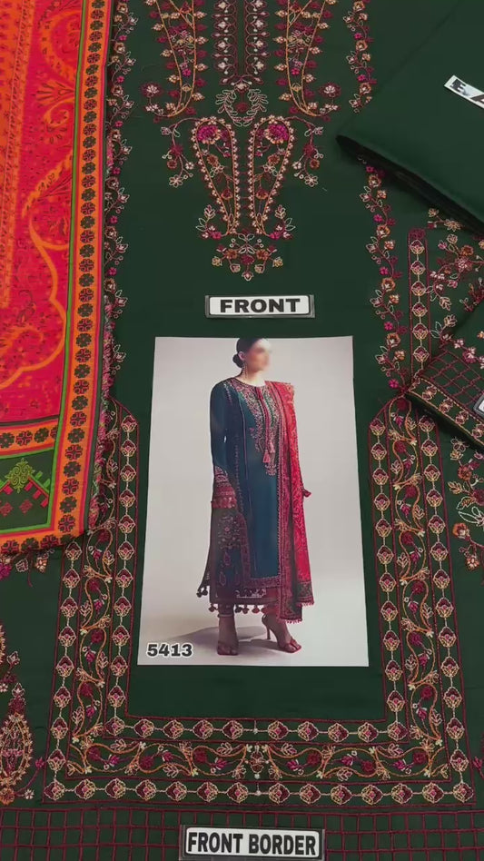 HUSSAIN REHAR LAWN / DIGITAL PRINT DIAMOND LAWN 5413