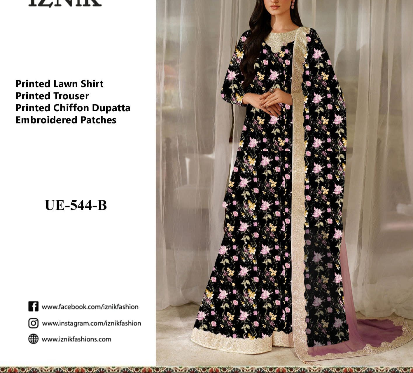 Iznik Lawn Wear hfv-4643