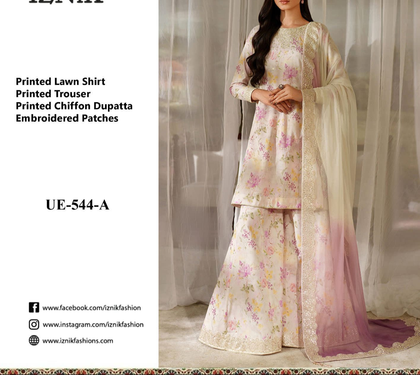 Iznik Lawn Wear hfv-4642