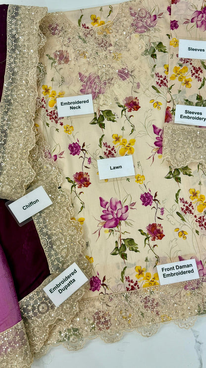 Iznik Lawn Wear hfv-4642