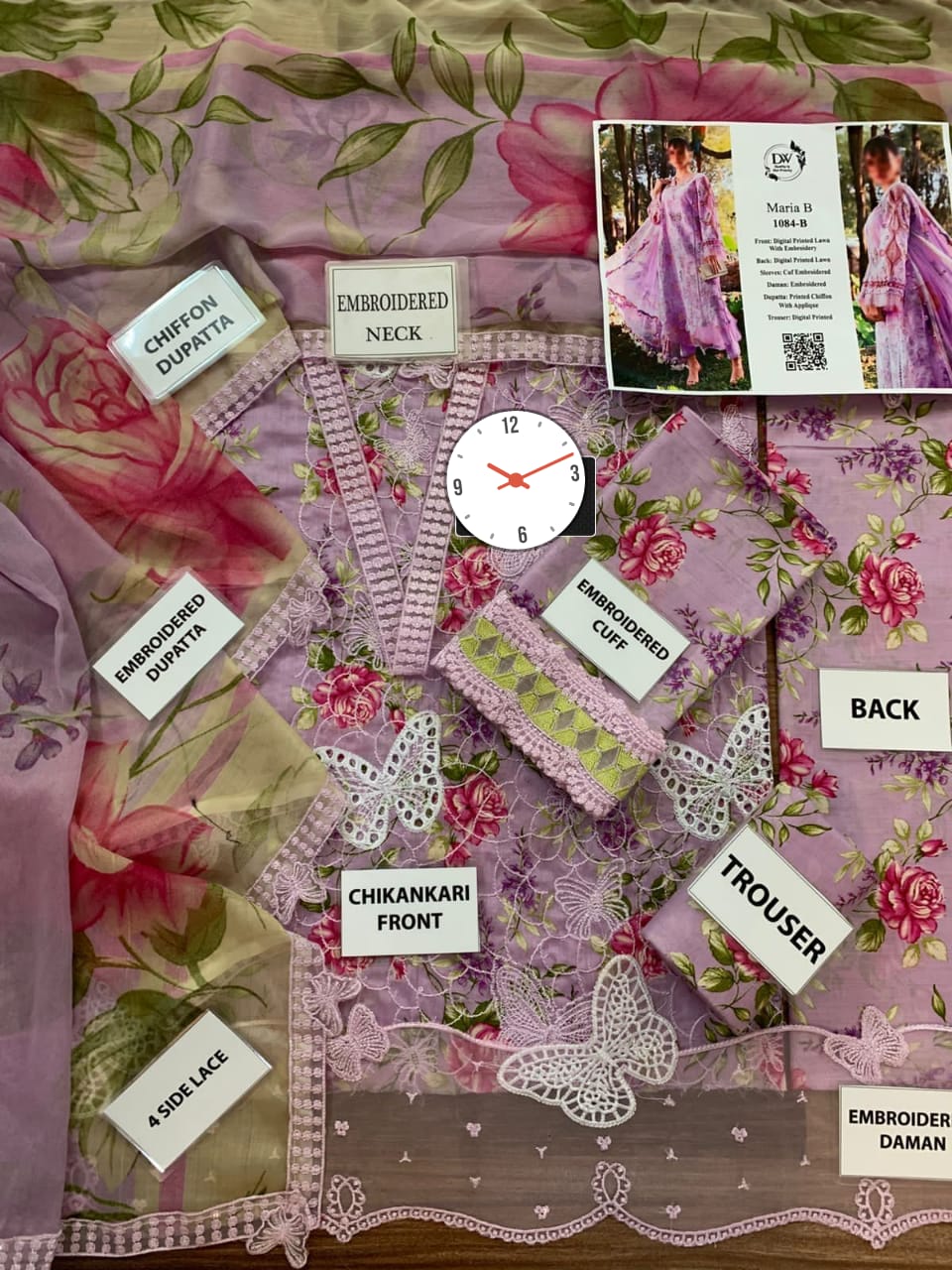 Maria B Lawn Wear hfv-4641