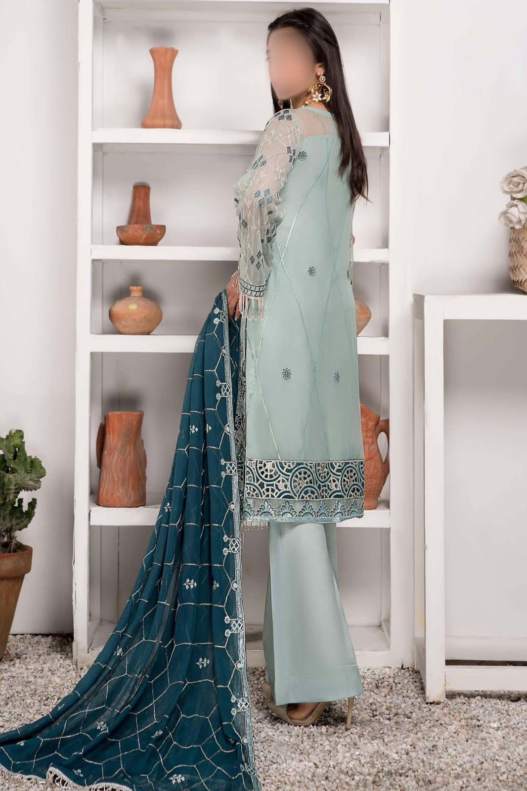 MARYUM’s CHIFFON PARTY WEAR - H FASHION VILLAS