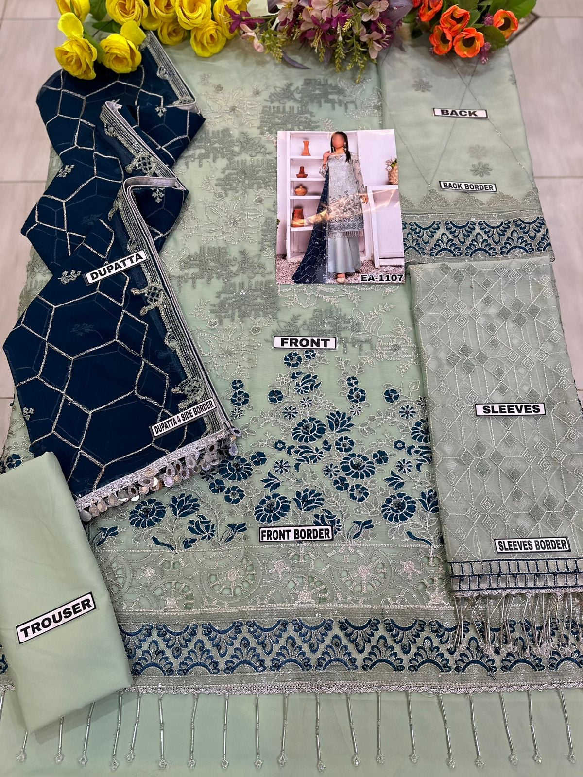 MARYUM’s CHIFFON PARTY WEAR - H FASHION VILLAS