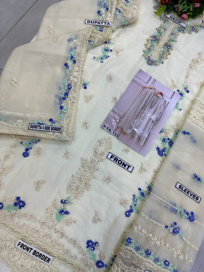 AGHA NOOR CHIFFON PARTY WEAR - H FASHION VILLAS