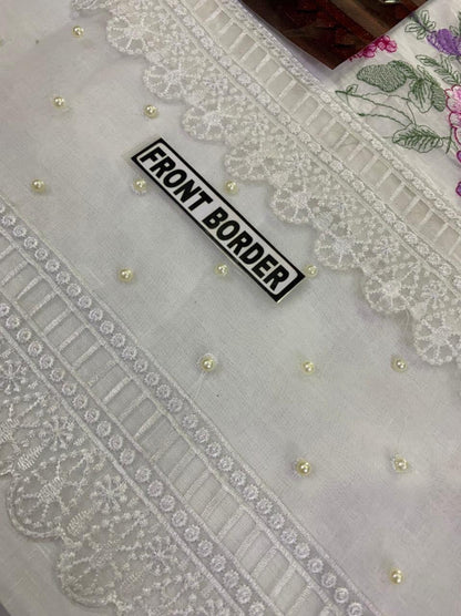 BAREEZE SUMMER LAWN WITH CHIFFON DUPATTA PARTY WEAR 2023 - H FASHION VILLAS